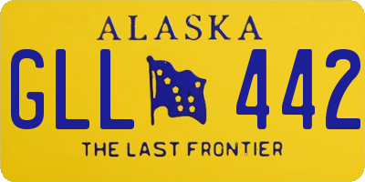 AK license plate GLL442