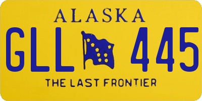 AK license plate GLL445