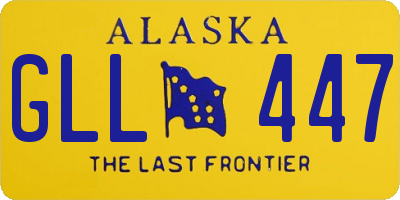 AK license plate GLL447