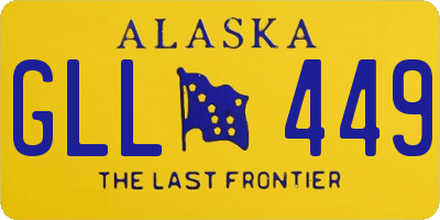AK license plate GLL449