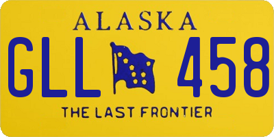 AK license plate GLL458