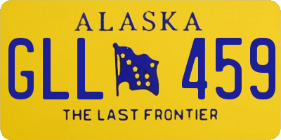AK license plate GLL459