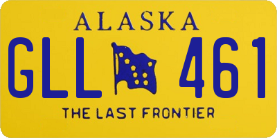 AK license plate GLL461