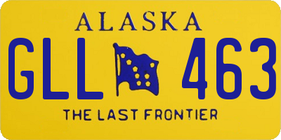 AK license plate GLL463