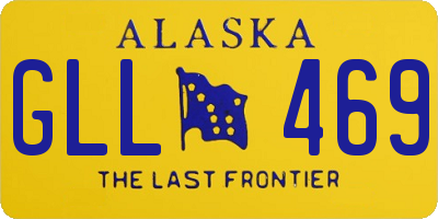 AK license plate GLL469