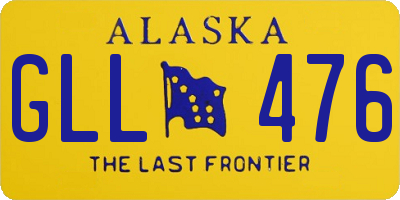AK license plate GLL476