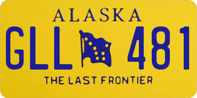 AK license plate GLL481