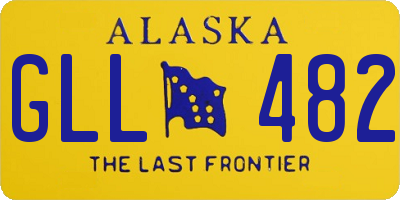AK license plate GLL482
