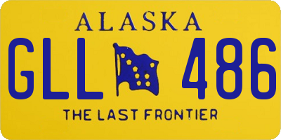 AK license plate GLL486