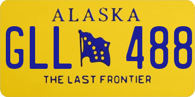 AK license plate GLL488