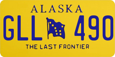 AK license plate GLL490
