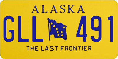 AK license plate GLL491