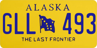 AK license plate GLL493