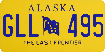 AK license plate GLL495