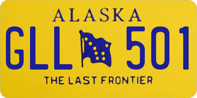 AK license plate GLL501