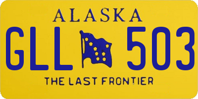 AK license plate GLL503