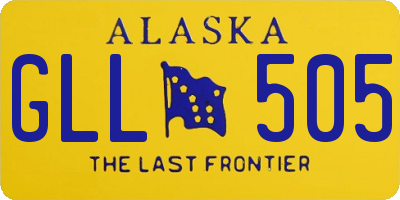 AK license plate GLL505
