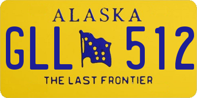 AK license plate GLL512