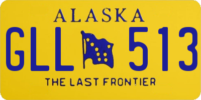 AK license plate GLL513