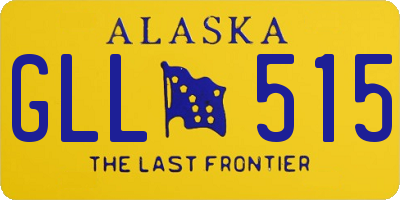 AK license plate GLL515