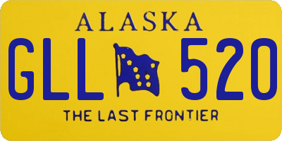 AK license plate GLL520