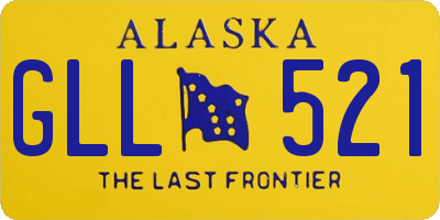 AK license plate GLL521