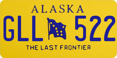 AK license plate GLL522