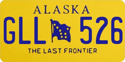 AK license plate GLL526