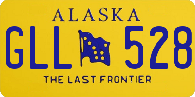 AK license plate GLL528