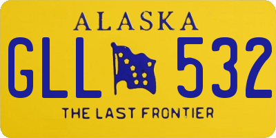 AK license plate GLL532