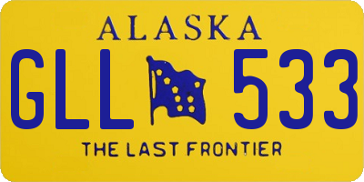 AK license plate GLL533