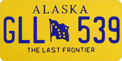 AK license plate GLL539