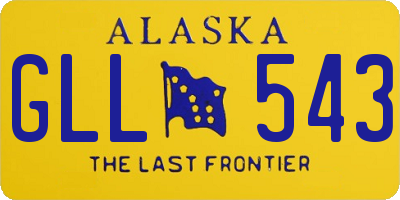 AK license plate GLL543