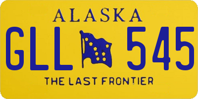 AK license plate GLL545
