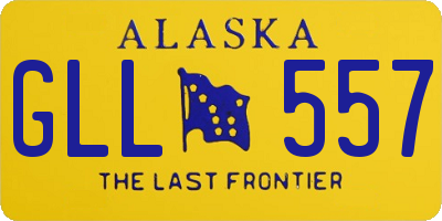 AK license plate GLL557