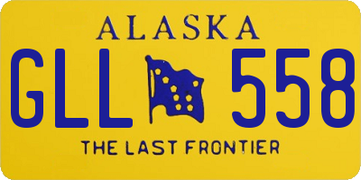 AK license plate GLL558