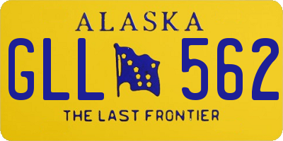 AK license plate GLL562