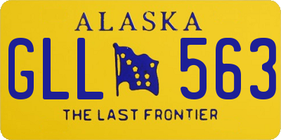 AK license plate GLL563