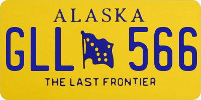 AK license plate GLL566