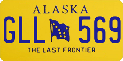 AK license plate GLL569