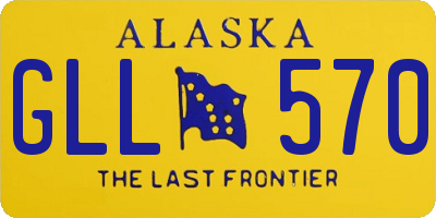 AK license plate GLL570
