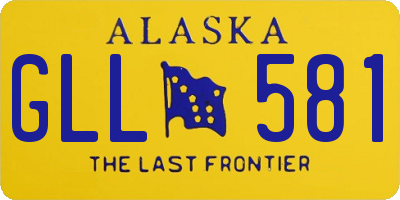 AK license plate GLL581