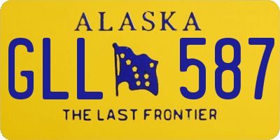 AK license plate GLL587