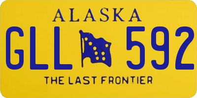 AK license plate GLL592
