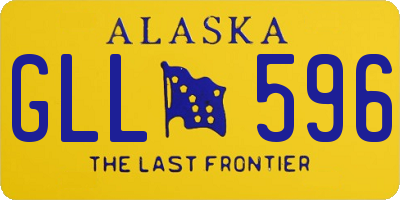 AK license plate GLL596