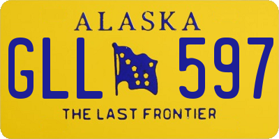 AK license plate GLL597