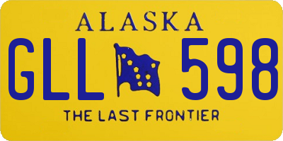 AK license plate GLL598