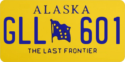 AK license plate GLL601