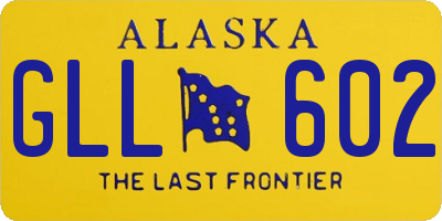 AK license plate GLL602