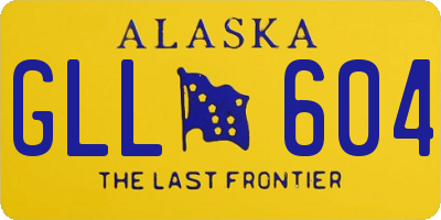 AK license plate GLL604